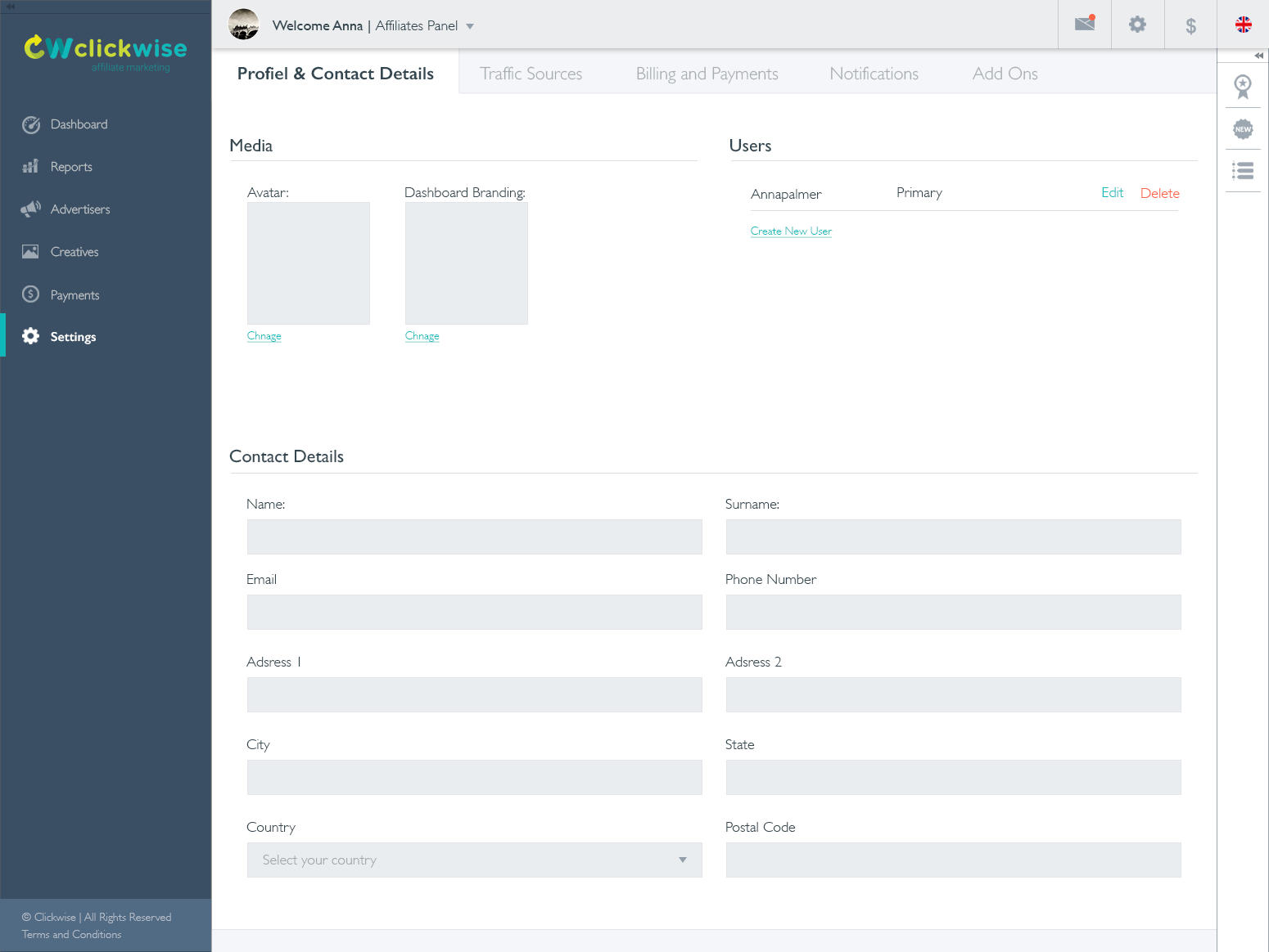 Affiliate Network Platform